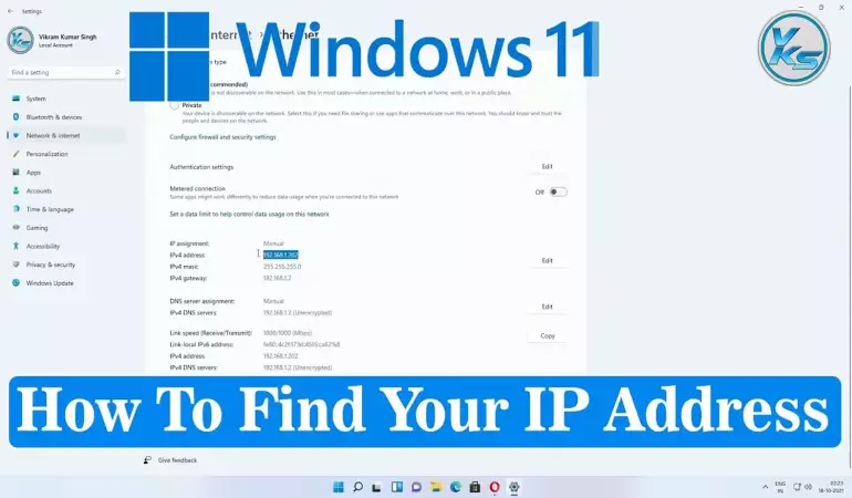 How to Find Computer IP Address on Windows 11